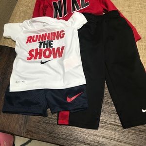 Nike toddler sweatsuit and short set BOYS
